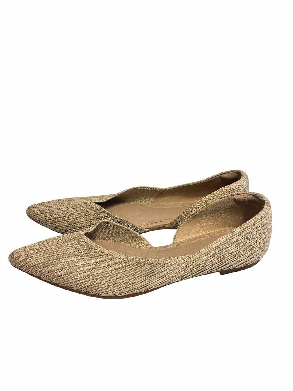 VIVAIA Melia Pointed-Toe Flats Tan EU 42 US 11-11.5 Office Casual Work Teacher